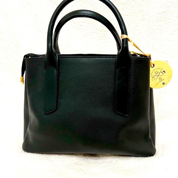 NWT Authentic Matmazel Designed 5 pockets black hand bag . - Picture 6 of 11